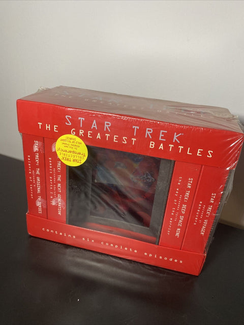 Star Trek The Greatest Battles 4 VHS Box Set w/ Divider 1997 - Collector Owned!