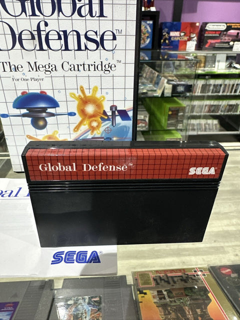 Global Defense (Sega Master System, 1987) SMS CIB Complete Tested!