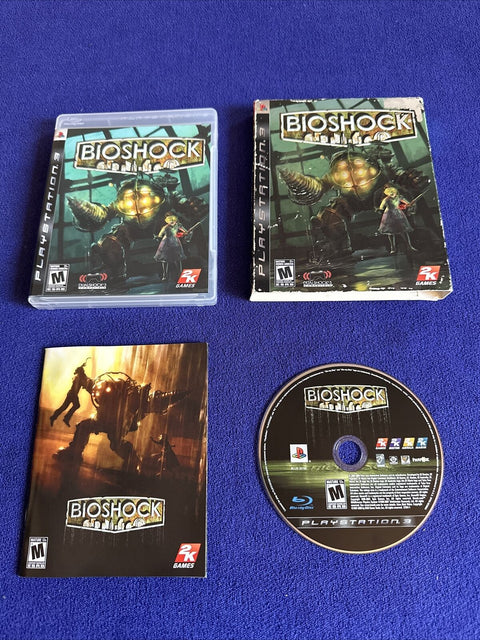 BioShock (Sony PlayStation 3, 2008) PS3 Complete w/ Slip Cover - Tested!