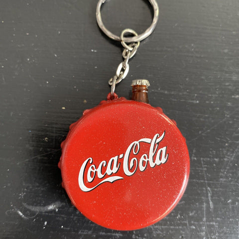 Vintage Coca-Cola Bottlecap Keychain Red - Audio Not Working