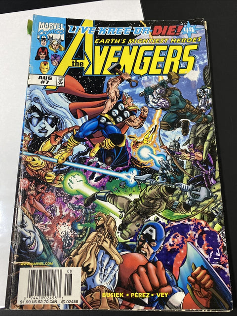 The Avengers Earth’s Mightiest Heroes No. # 7 1998 - Marvel Comics - 4 Of 4