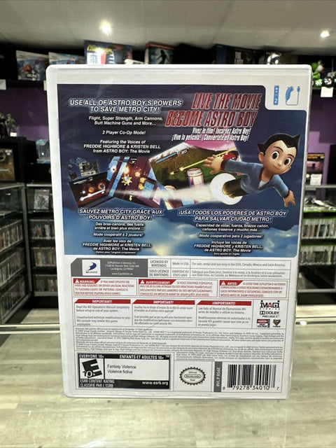 Astro Boy: The Video Game (Nintendo Wii, 2009) CIB Complete Tested!