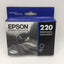 NEW Epson 220 (T220120-S) Durabrite Ultra Black Ink Cartridge - Genuine Sealed!