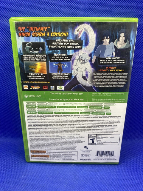 Naruto Shippuden: Ultimate Ninja Storm 3 Full Burst (Microsoft Xbox 360) Tested!