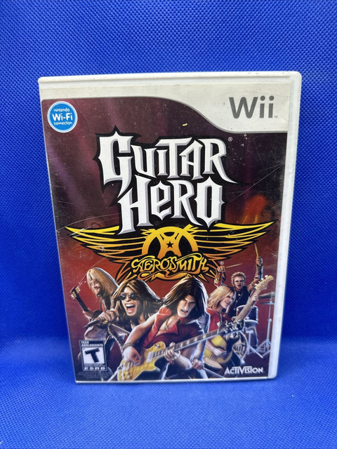 Guitar Hero: Aerosmith (Nintendo Wii, 2008) CIB Complete - Tested!