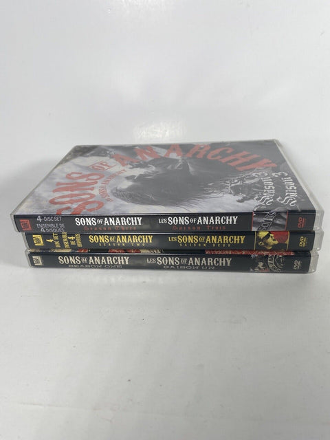 Sons Of Anarchy Season 1 2 & 3 : Lot Of 3 DVD Sets, Tested And Working!