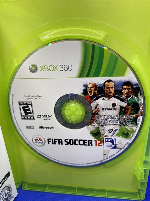 FIFA Soccer 12 (Microsoft Xbox 360, 2011) CIB Complete, Tested, Working!