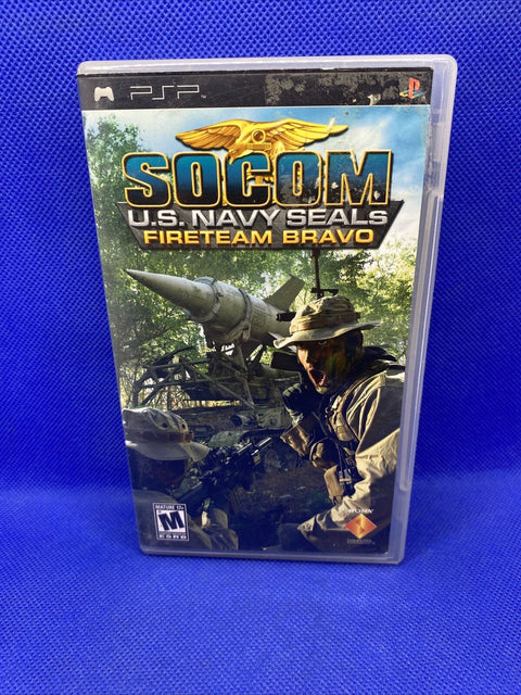 Socom US Navy Seals Fireteam Bravo 1 + 2 Lot (Sony PSP) CIB Complete Tested!