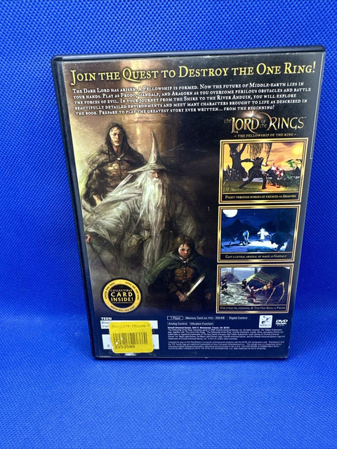 Lord of the Rings: Fellowship of the Ring (PlayStation 2, 2002) PS2 Complete