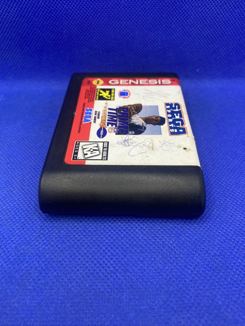 Prime Time NFL Starring Deion Sanders (Sega Genesis) Authentic - Damaged Label