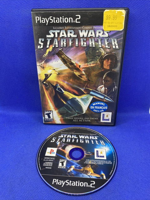 Star Wars: Starfighter (Sony PlayStation 2, 2002) PS2 Tested!