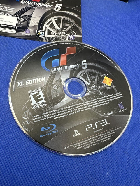 *PROMO* Gran Turismo 5 XL Edition (Sony PlayStation 3, 2012) PS3 NFR w/ Sleeve