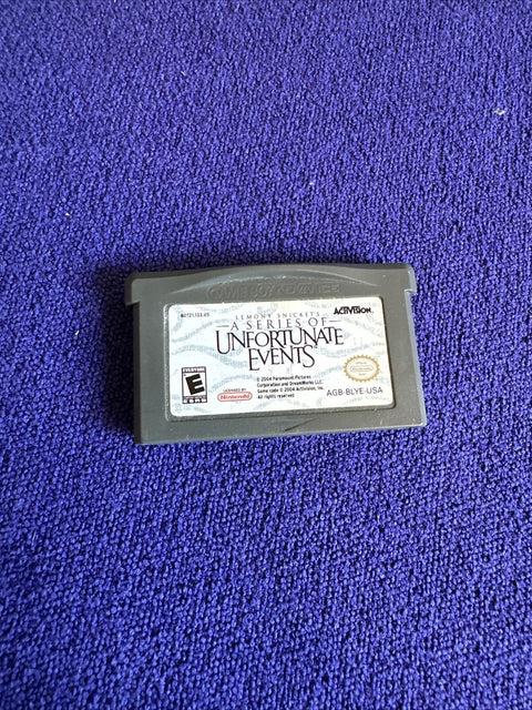 A Series of Unfortunate Events (Nintendo Game Boy Advance, GBA) Complete In Box