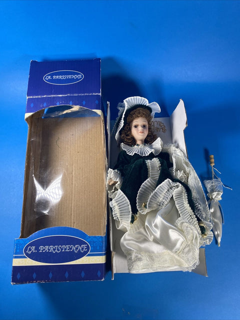 Vintage La Parisienne Porcelain Doll With Original Box