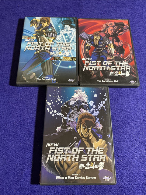 New Fist Of The North Star DVD Collection Vol 1-3 1 2 3 - Region 1 Anime