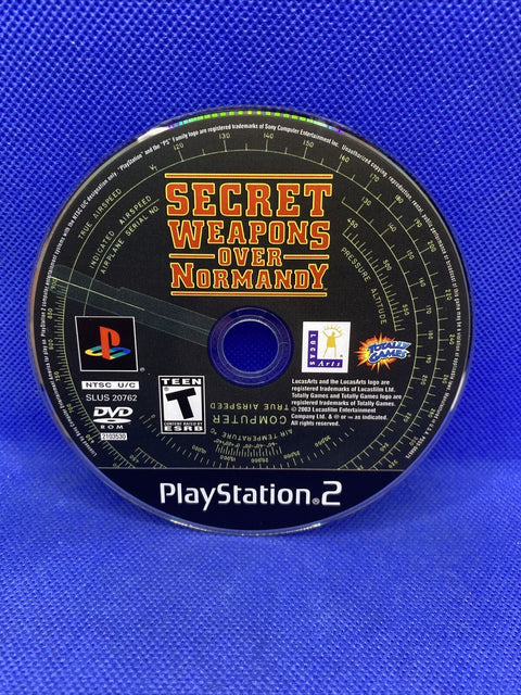 Secret Weapons Over Normandy (Sony PlayStation 2, 2003) PS2 CIB Complete Tested