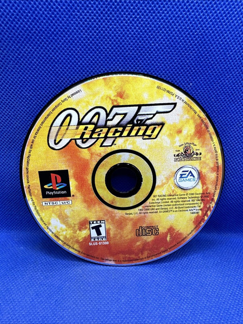 007 Racing (Sony PlayStation 1, 2000) PS1 Black Label Disc Only - Tested!