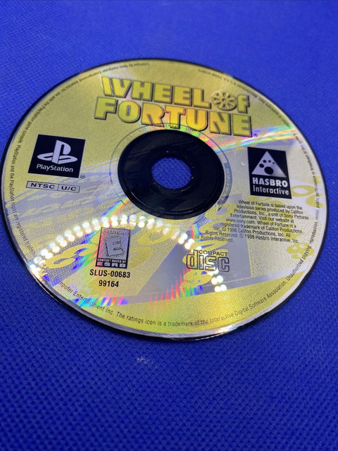 Wheel of Fortune (Sony PlayStation 1, 1998) PS1 CIB Complete Tested!