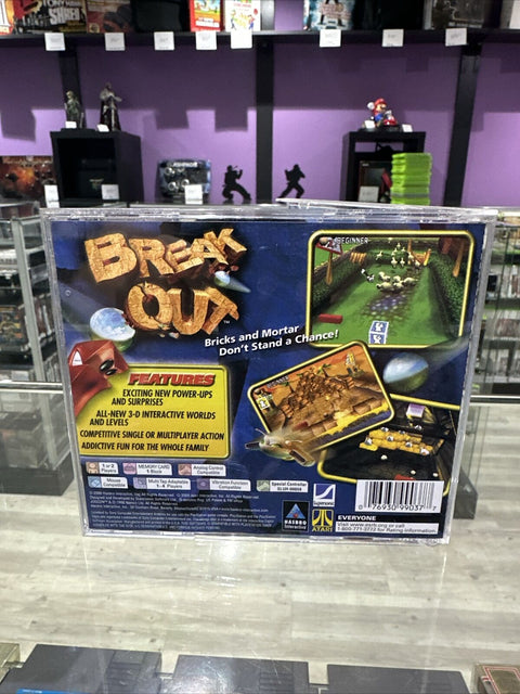 Breakout (Sony PlayStation 1, 2000) PS1 CIB Complete Tested!