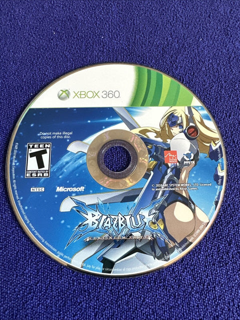 BlazBlue Continuum Shift (Microsoft Xbox 360) Disc Only - Tested!