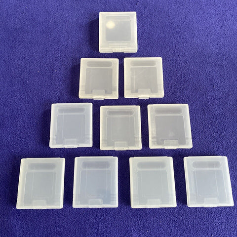 Lot Of 10 Game Boy Transparent Dust Cover Game Cartridge Gameboy Plastic Cases