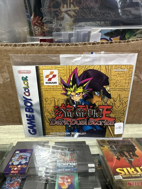 Yu-Gi-Oh! Dark Duel Stories GBC Gameboy Color Instruction Booklet Manual ONLY