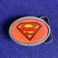Super man Logo Belt Buckle DC Comics Justice League Metal Enamel w/ Border 3 In.