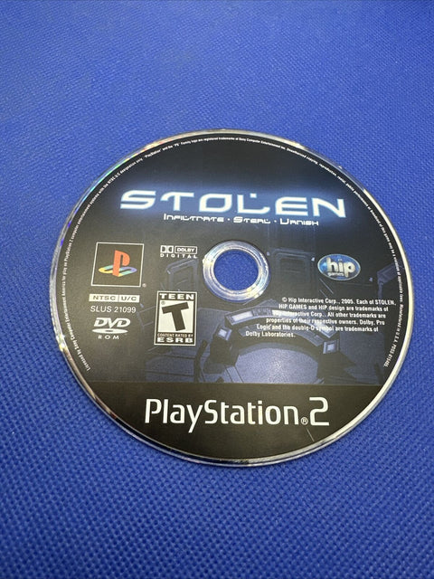 Stolen (Sony PlayStation 2, 2005) PS2 CIB Complete - Tested!