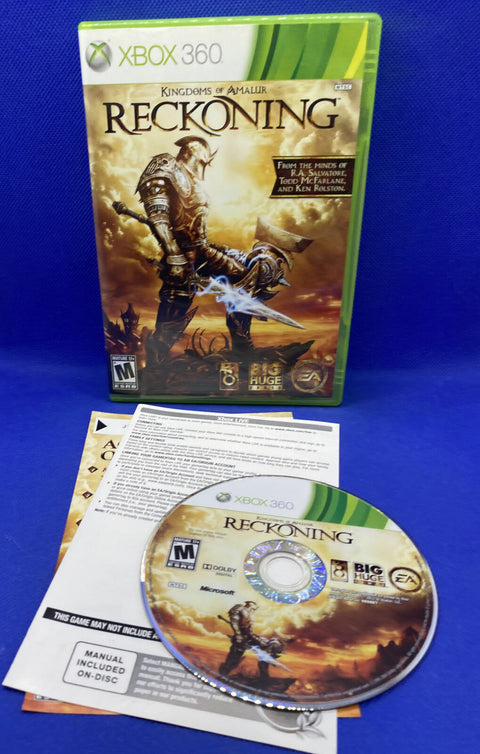 Kingdoms of Amalur: Reckoning (Microsoft Xbox 360, 2012) CIB Complete - Tested!