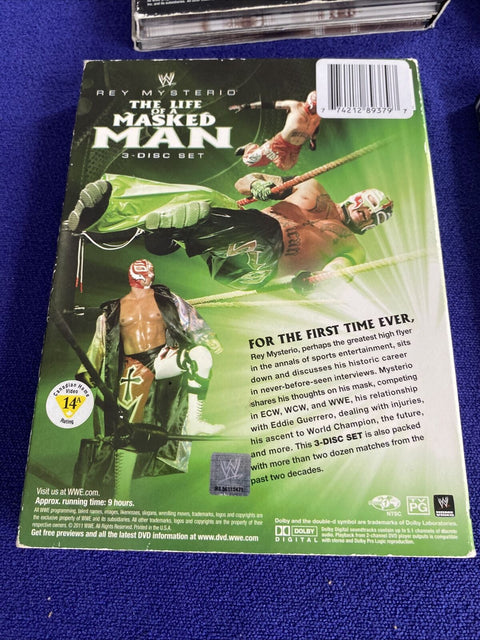 WWE Wrestling DVD Lot of 4 - Wrestlemania, Rey Mysterio, Royal Rumble 2009-2010