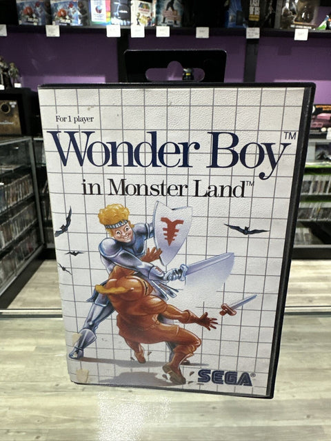 Wonder Boy in Monster Land (Sega Master System) SMS Complete *Manual Damage*