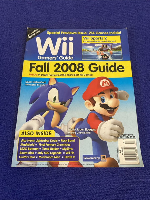 Gamepro Game Pro Magazine Special - Wii Gamers Guide Fall 2008 - Sonic Mario
