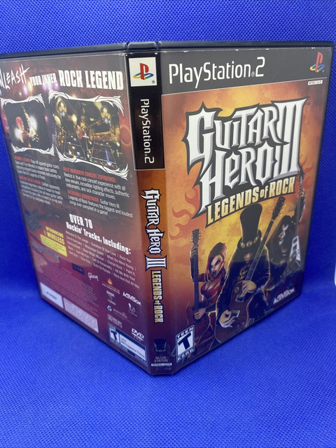 Guitar Hero III 3: Legends Of Rock (PlayStation 2, 2007) PS2 Complete Tested!