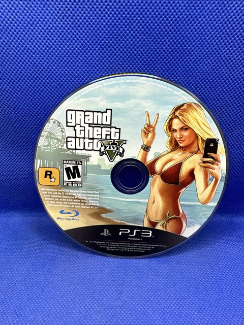 Grand Theft Auto V 5 (PlayStation 3, 2013) GTA PS3 Complete Tested!