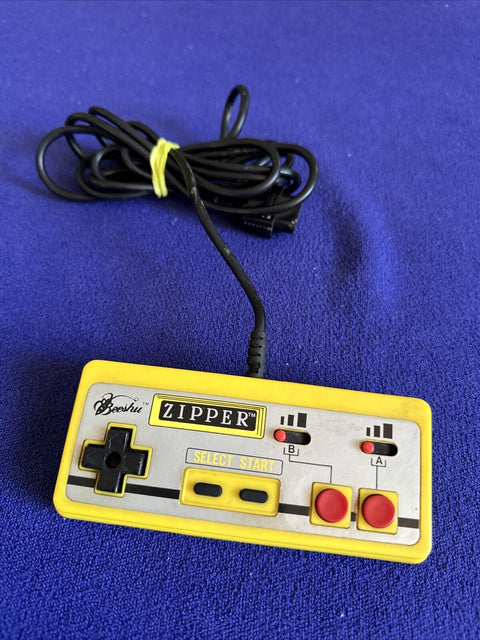 Beeshu Zipper Turbo Controller For Nintendo NES - Yellow Tested! *No Thumbstick*