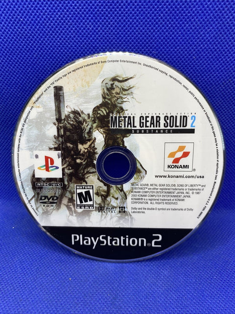 Metal Gear Solid 2 Substance (PlayStation 2, PS2) CIB Complete - Tested!