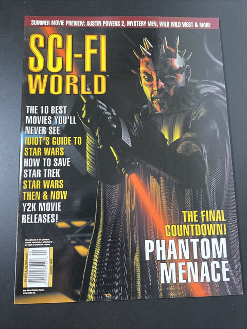 Sci Fi World Magazine - Summer 1999 Star Wars Epsiode 1: The Phantom Menace