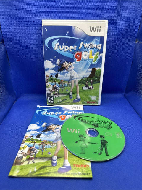 Super Swing Golf (Nintendo Wii, 2006) CIB Complete - Tested!