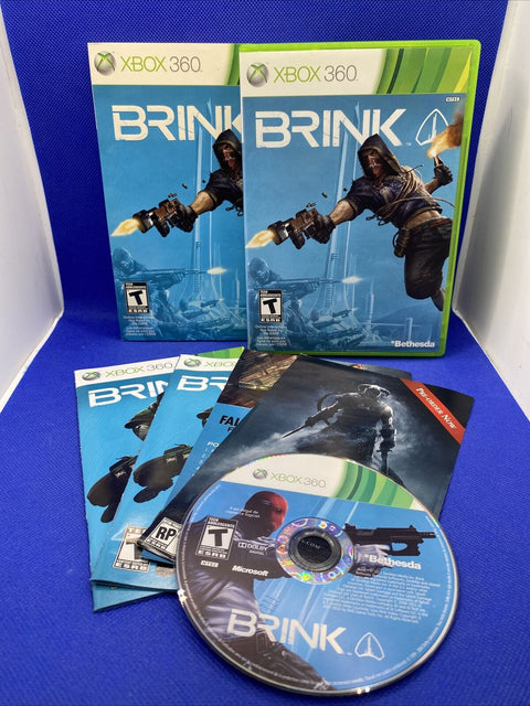 Brink (Microsoft Xbox 360, 2011) CIB Complete w/ Slip Cover - Tested!