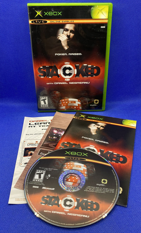 Stacked With Daniel Negreanu (Microsoft Original Xbox, 2006) Complete Tested!