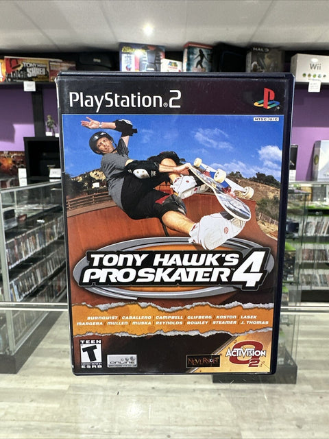 Tony Hawk's Pro Skater 4 (Sony PlayStation 2, 2002) PS2 CIB Complete Tested!