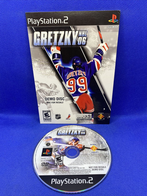 Gretzky NHL 06  (Demo Disc) (Sony PlayStation 2, 2005) PS2 Tested!