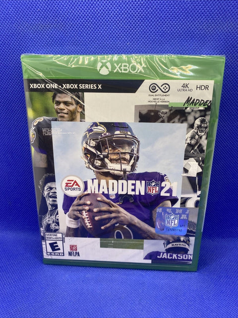 NEW! Madden NFL 21  (Microsoft Xbox One, Series X) Factory Sealed!