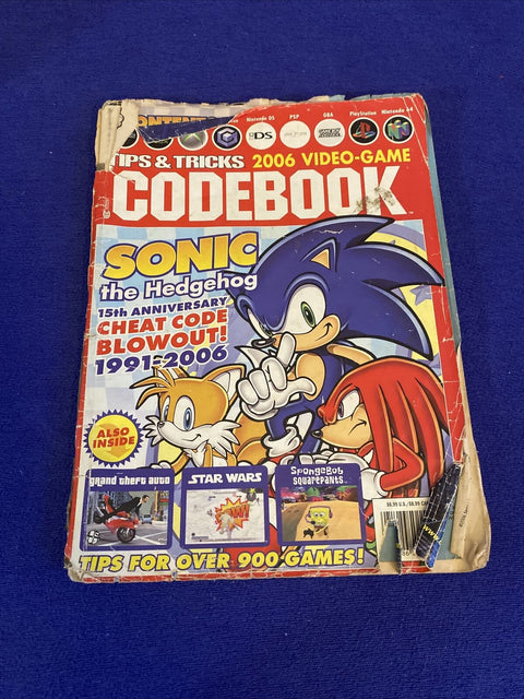 Tips & Tricks 2006 Video Game Codebook Sonic The Hedgehog 15th Anniversary