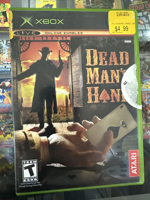 Dead Man's Hand (Microsoft Original Xbox, 2004) Complete, Tested!