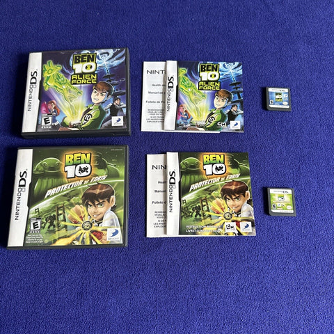 Ben 10 Lot - Protector Of Earth + Alien Force (Nintendo DS) Complete + Tested!