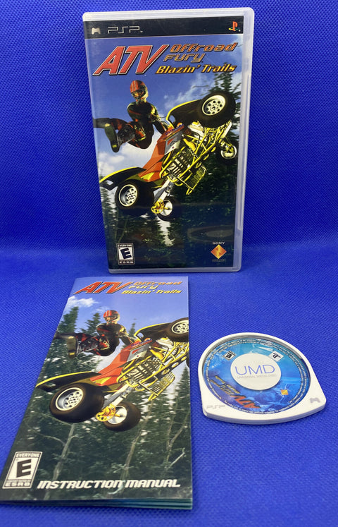 ATV Offroad Fury: Blazin' Trails (Sony PSP, 2006)  CIB Complete, Tested!