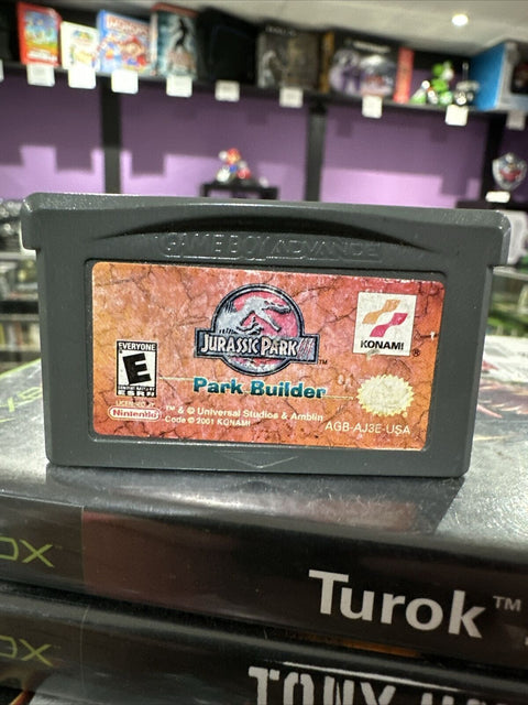 Jurassic Park III: Park Builder (Nintendo Game Boy Advance) Authentic GBA Tested