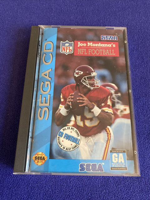 Joe Montana's NFL Football (Sega CD, 1993) CIB Complete - Tested - Case Damage