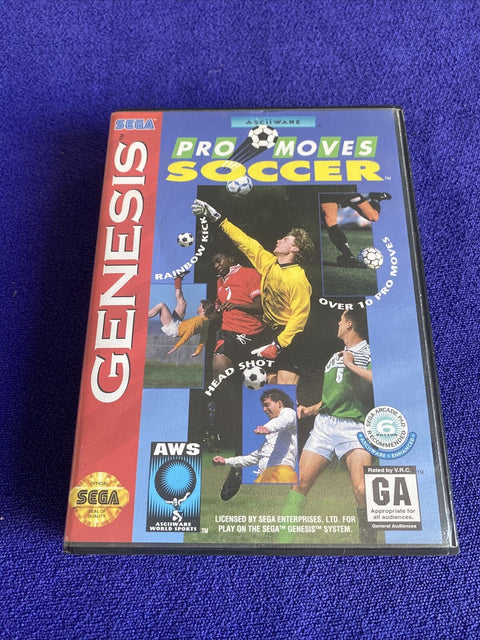 Pro Moves Soccer (Sega Genesis, 1994) CIB Complete, Tested!